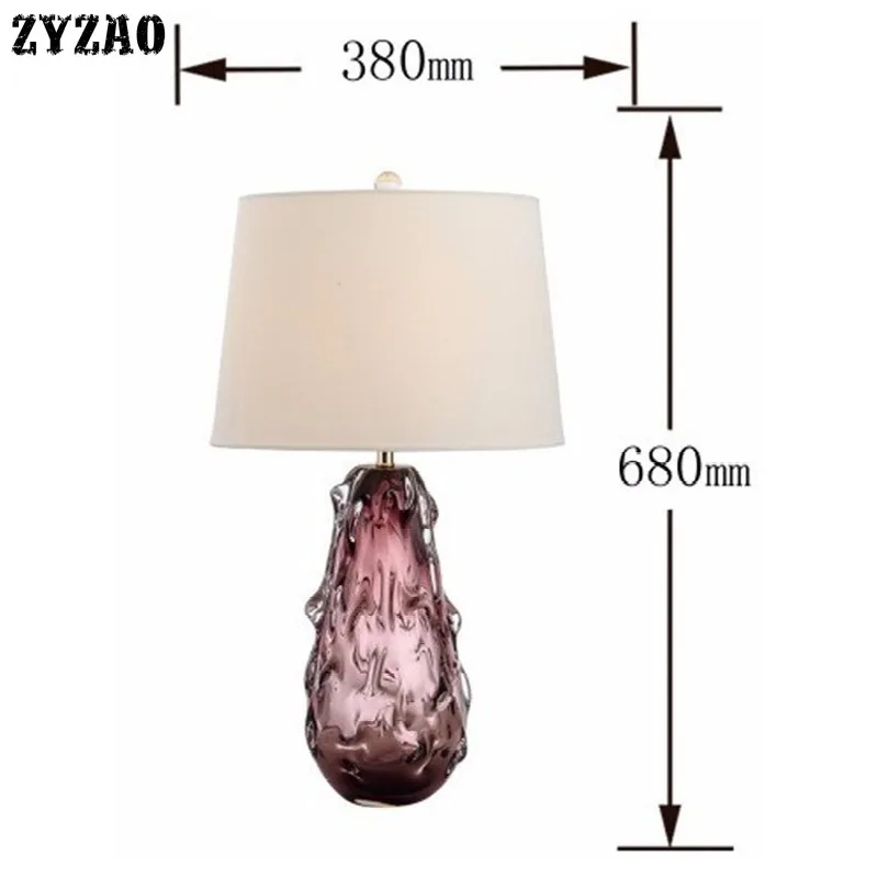 

Designer Crystal Table Lamp Living Room Home Decor Table Lights Modern Simple Bedroom Bedside Lamp Parlor Glass Lights Fixtures