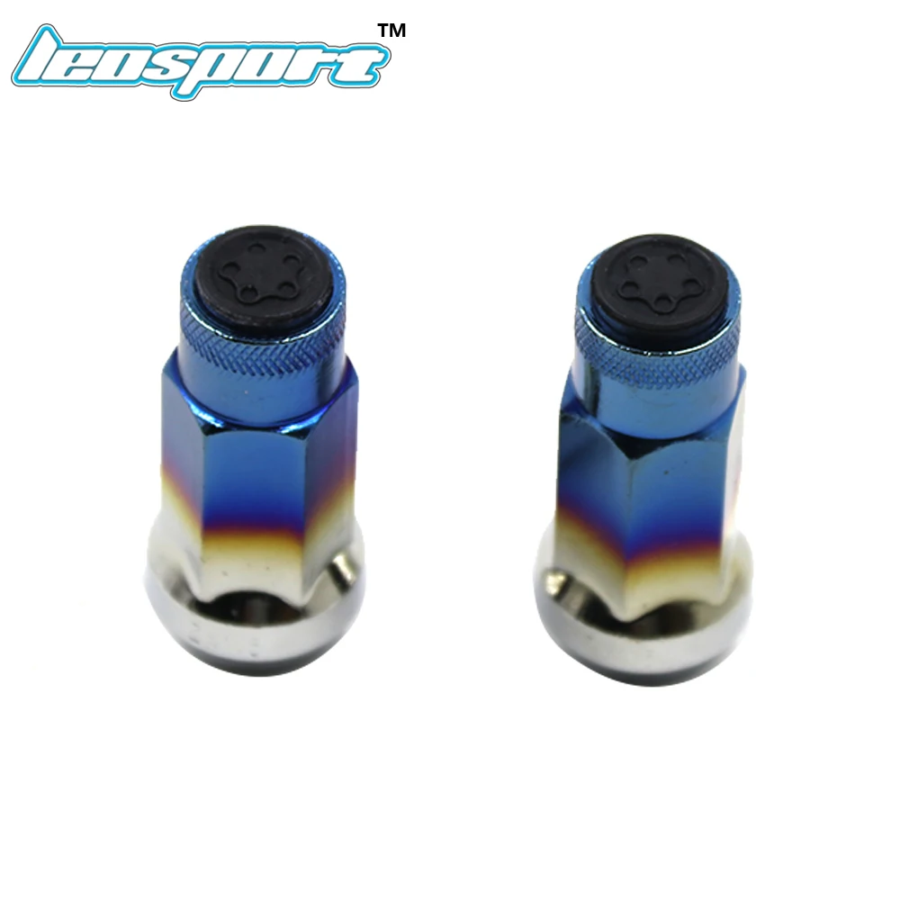 Leosport-стальные жареные синие гайки с пробкой от пыли | Автомобили и мотоциклы