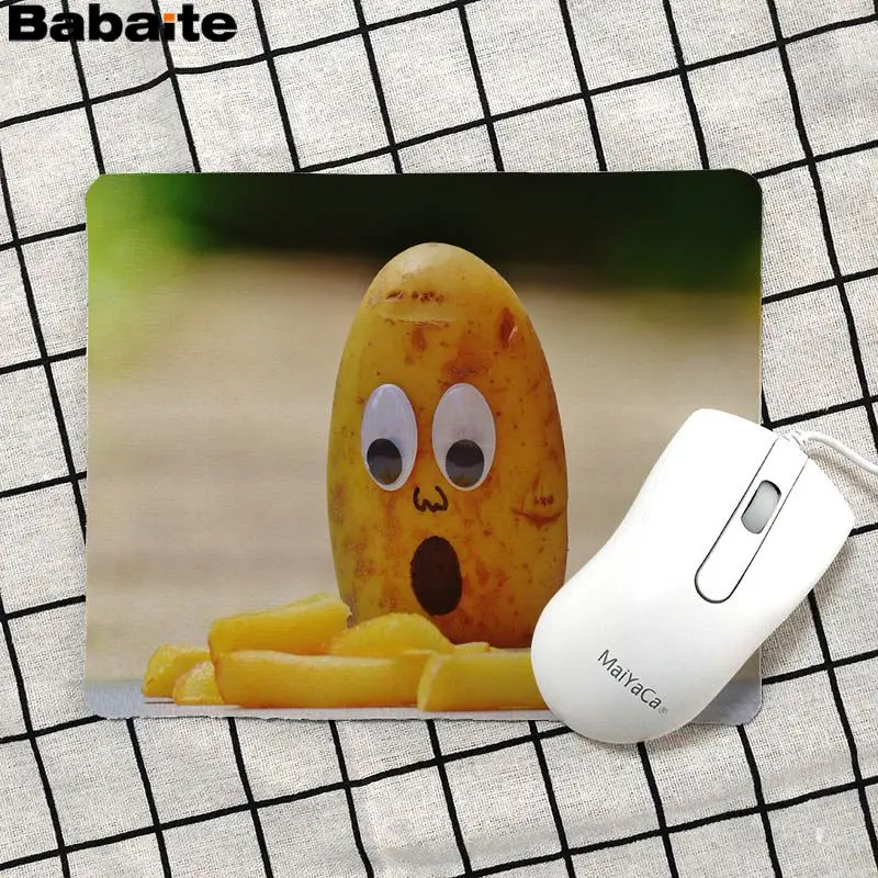 Babaite 2018 новый картофель фри силиконовый коврик для мыши игры Гладкий блокнот