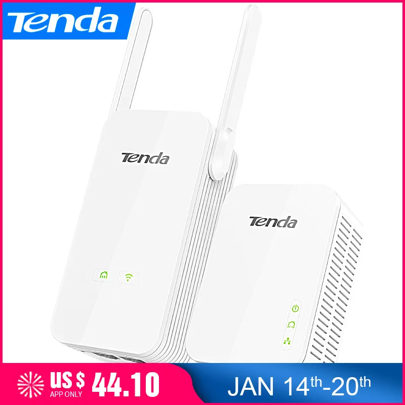 Tenda PH5 1000 Мбит/с Беспроводной Gigabit Powerline Wi Fi Range Extender объединить AV1000 сетевой адаптер