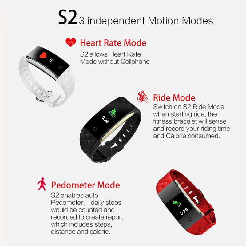 Фитнес-трекер цветной умный Браслет BOWANG активность Smartband монитор сердечного