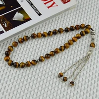 elegant gift tiger eyes stone islamic musilm 33 prayer beads tashih rosary beads for thanks giving day halloween holiday gift