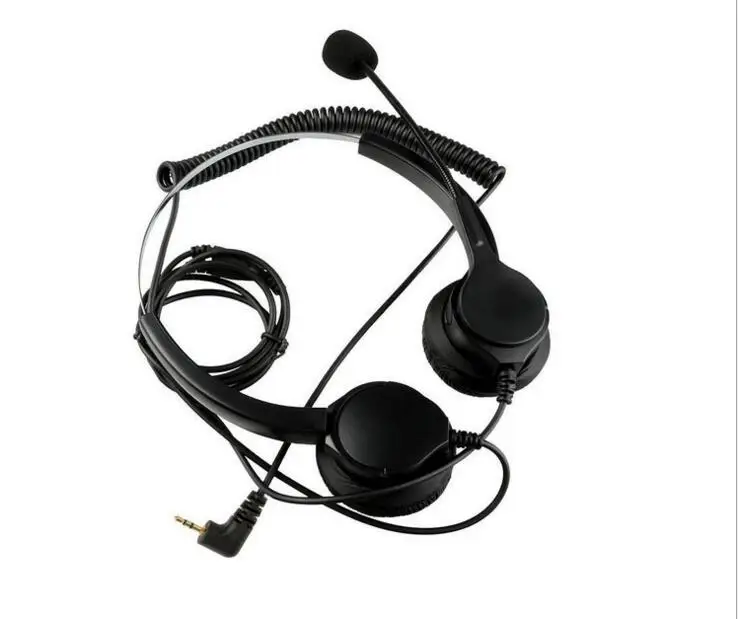 

2.5mm Plug Headset with mic microphone for Desk Phones 1.5m Hands-Free Noise Cancelling Monaural Headset Headphone Earphone