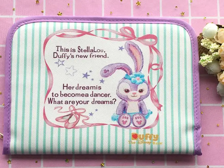 Милые сумки Duffy Bear Friend Stellalou, многофункциональная сумка для хранения документов, мультяшная посылка для хранения кредитных карт - Цвет: 3