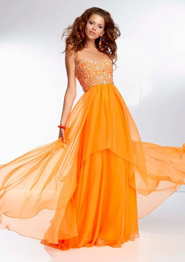 New Sexy Sweetheart Beaded Sequin Party Dresses for Juniors Prom Long 2014 Custom Made | Свадьбы и торжества