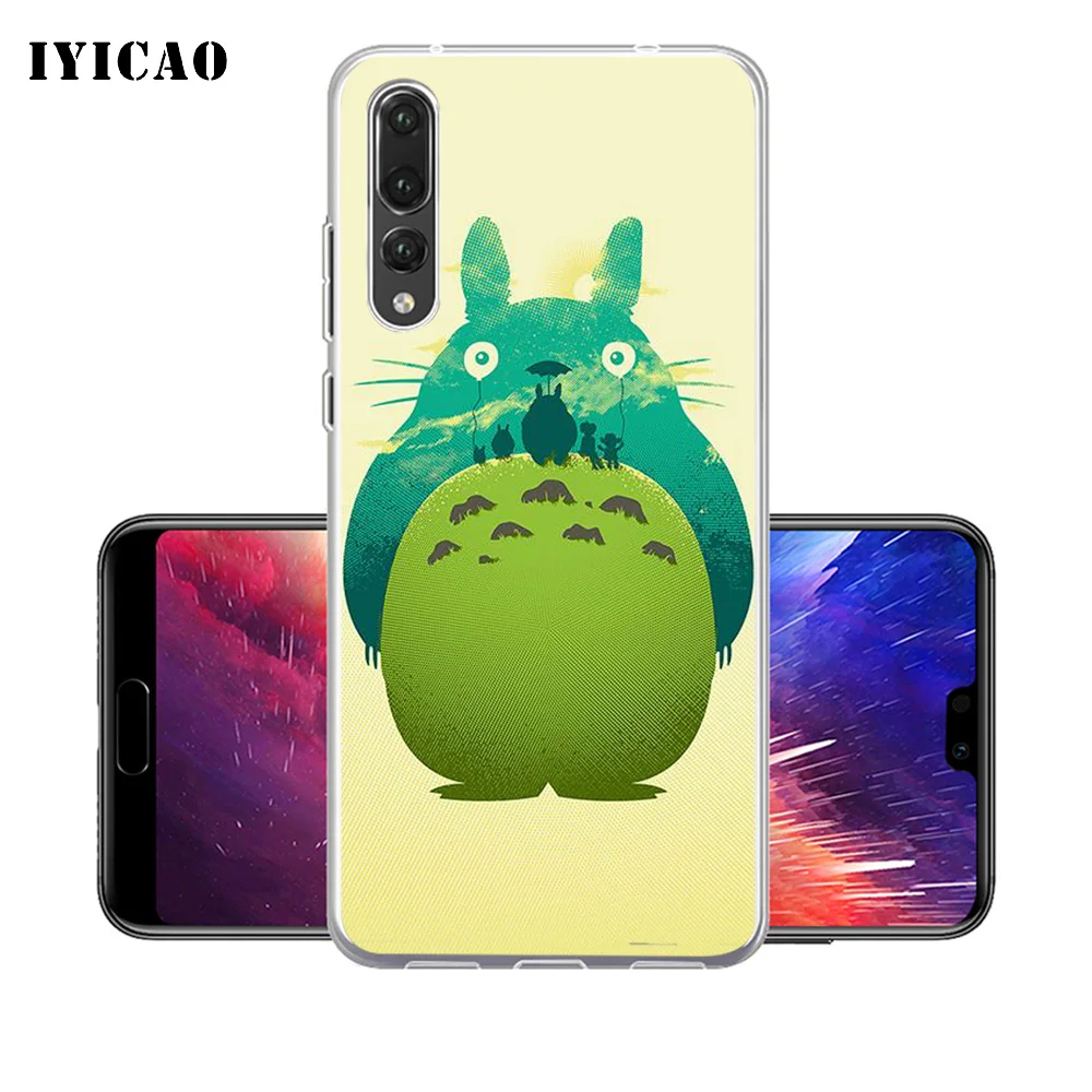 IYICAO милый мягкий силиконовый чехол для телефона Tonari no Totoro Huawei P30 P20 Pro P10 P9 P8 Lite P Smart