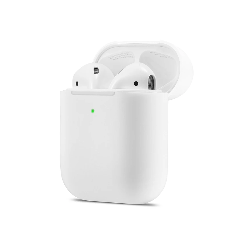 White Ультратонкий ТПУ Bluetooth беспроводной защитный чехол для наушников для Airpods 2 разных ярких цветов сумка для наушников Airpods 2 аксессуары - Цвет: White