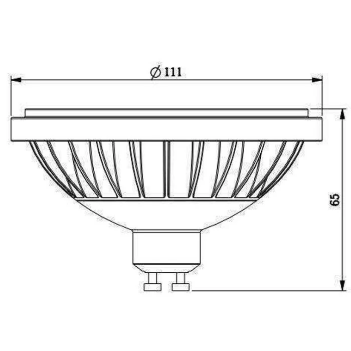 Диммируемая Светодиодная лампа GU10 AC85-265V COB AR111 7 Вт 10 Вт 12 Вт 15 Вт, гарантия 3 года