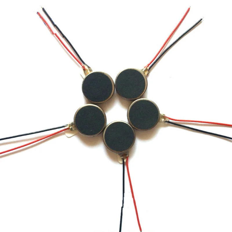 6 предмет в комплекте! Плоская кнопка мини двигатель вибрации постоянного тока 2
