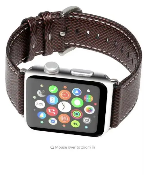 Пояса из натуральной кожи Apple Watch группа 38 мм 42 замена ремешок для iwatch sport & издание