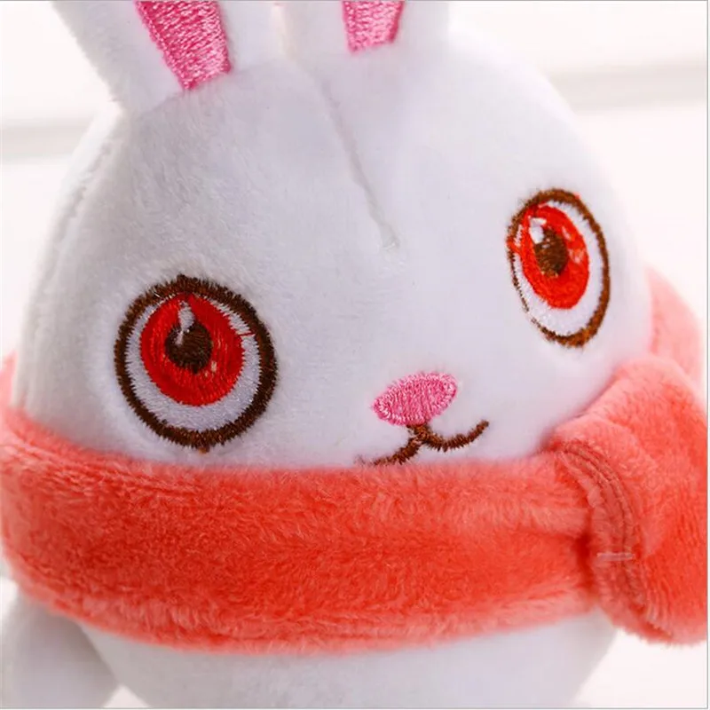 HANDANWEIRAN 1 шт. Kawaii 12 см Симпатичный шарф кролик мягкие игрушки Горячая Мультфильм