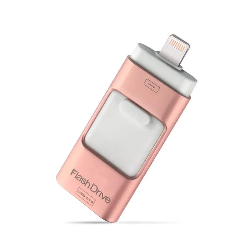 1 Piece Pink LL TRADER 32 Гб 64 ГБ флеш-накопители флешки для iPhone iPad iOS Android USB накопитель флеш-накопитель OTG память USB флеш-накопитель - Цвет: 1 Piece Pink
