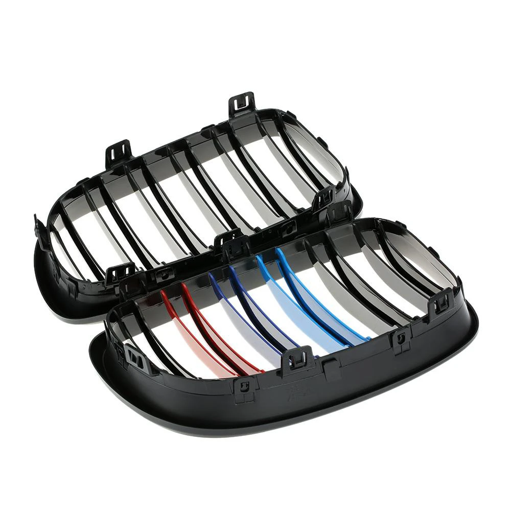1 серия E81 E87 E82 E88 передняя решетка ABS Глянцевая M цветная для BMW 2008 2011 Coupe 118i 120i 120d 123d