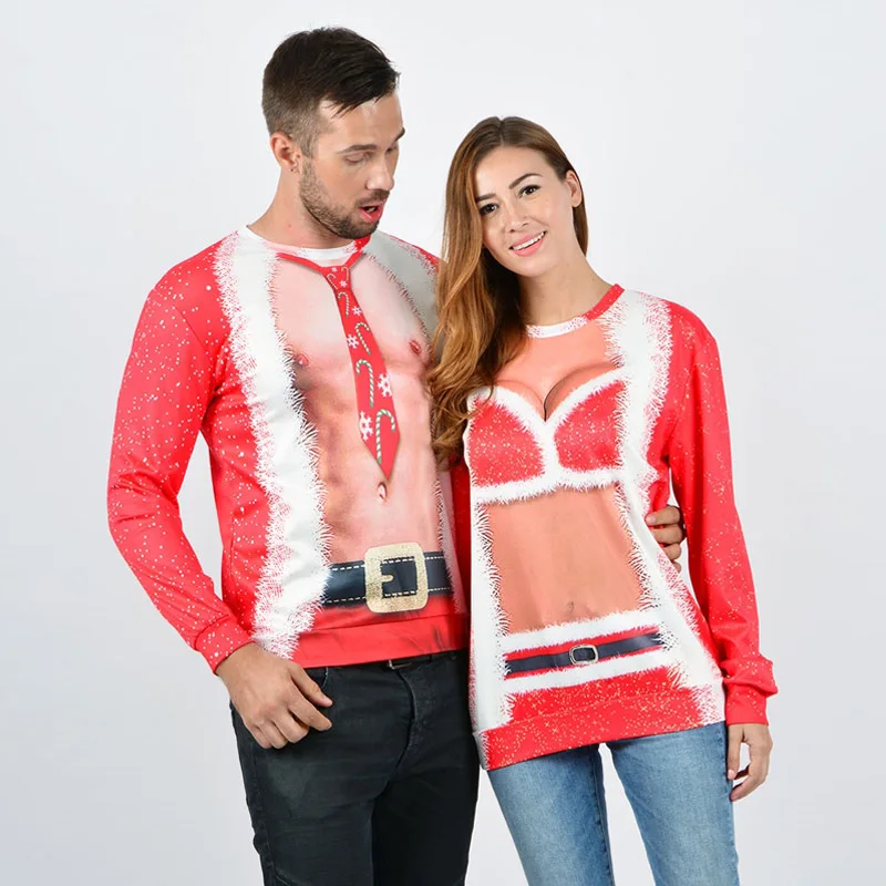 Unisex Men Women 2020 Ugly Christmas Sweater Vacation Santa Elf Pullover Funny Womens Sweaters Tops Autumn Winter Clothing | Женская