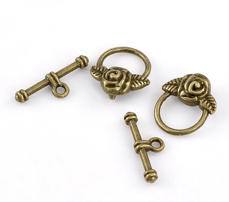 DoreenBeads медные переключатели застежек неправильной строчки модель 19 мм x 17 (6/8