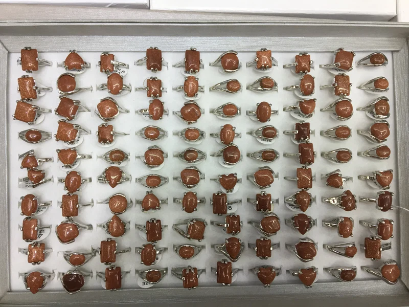 Женские кольца с кольцом золотого камня серебряное кольцо на палец смешанный