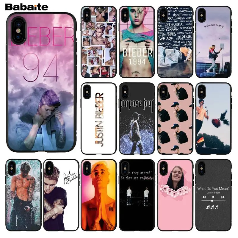 Babaite Джастин Бибер новейший супер милый чехол для телефона iPhone 5 5S SE 6 6s 7 7plus 8 8Plus XRX