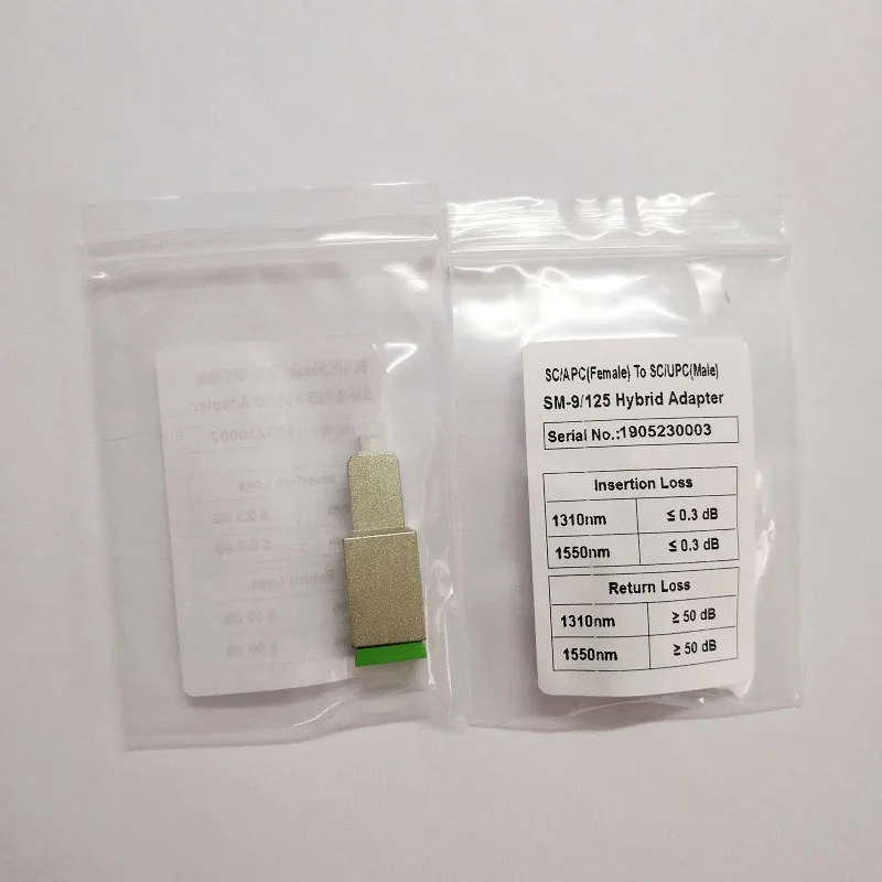 Бесплатная доставка 2 шт./лот волоконно-оптический адаптер SC APC Female к UPC Male |
