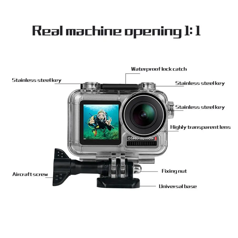 Водонепроницаемый чехол для спортивной камеры DJI Osmo водонепроницаемый 40 метров
