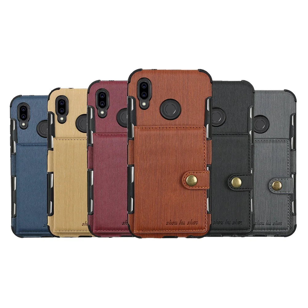 Держатель для карт p20pro чехол Huawei P20 Mate10 Pro Lite роскошный кожаный кредитный кошелек