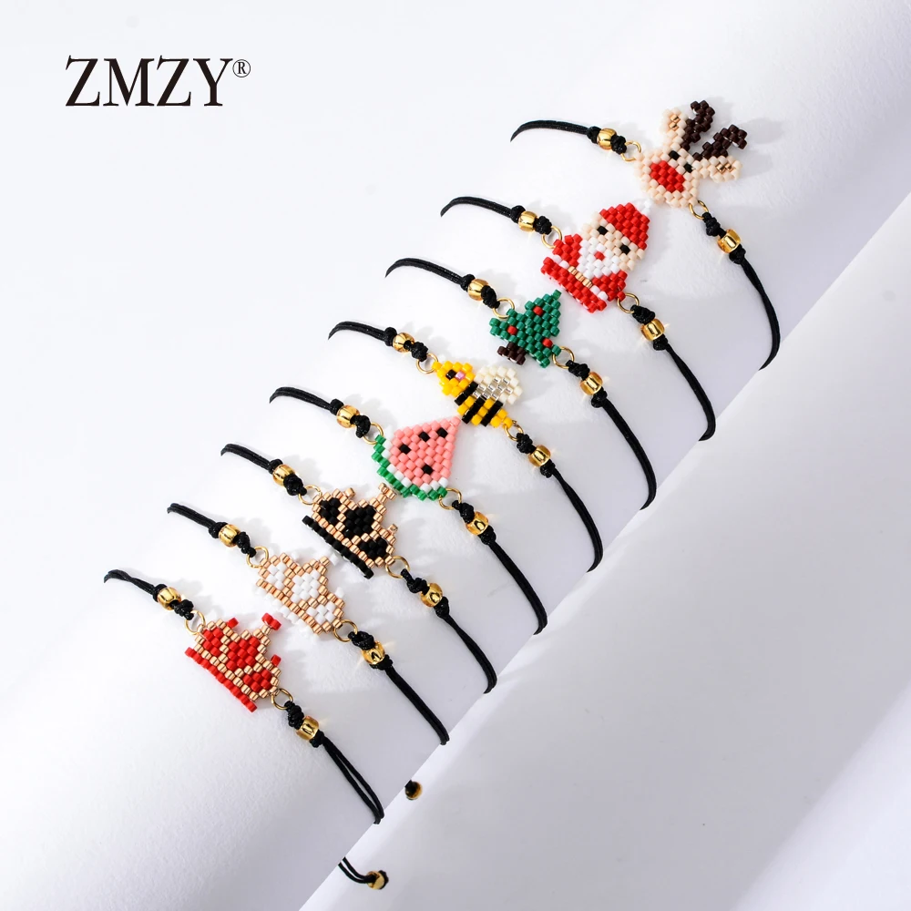 ZMZY Прекрасный милый браслет Олень Новый Boho Мультяшные браслеты для женщин Мода