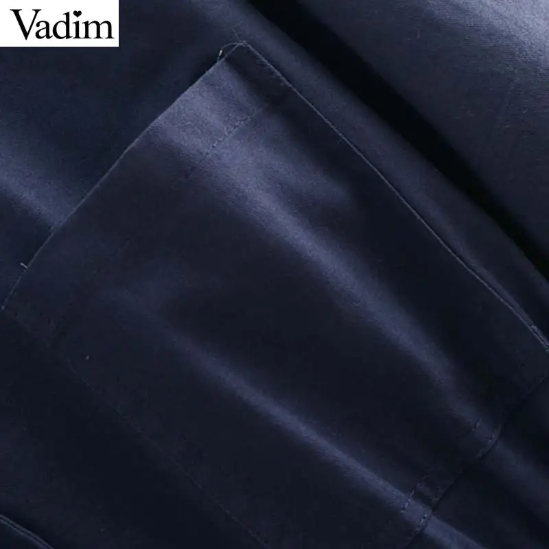 Женское элегантное платье vadim одноцветные комбинезоны с галстуком-бабочкой