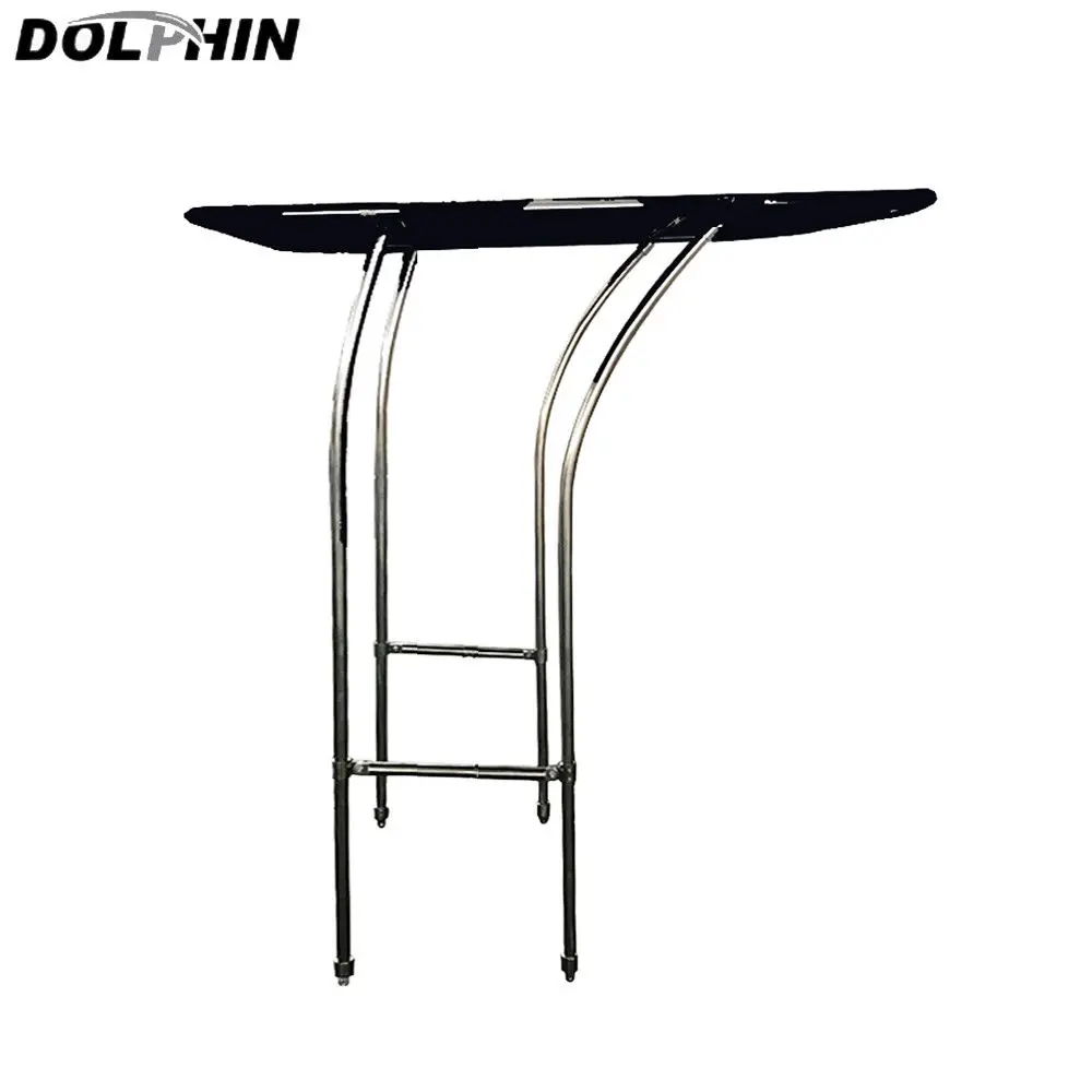 

Dolphin Boat Bimini Top SS Pro Plus Fully Adjustable Boat T TOP Black Canopy