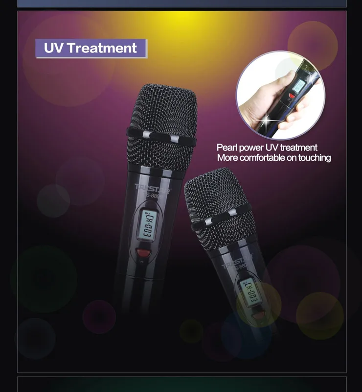 Takstar TS-8808 UHF беспроводной микрофон двухканальный ЖК-дисплеи для классных комнат, караоке, Домашние развлечения, производительность в режиме реального времени