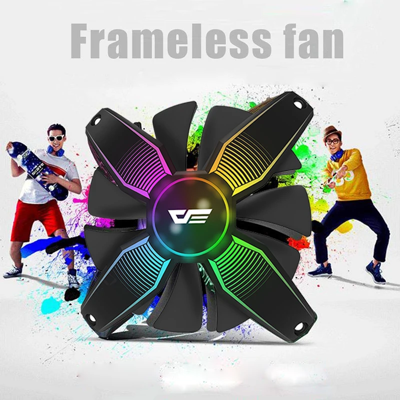 Вентилятор darkFlash Бескаркасный RGB для корпуса ПК 12 В 4 контакта | Компьютеры и офис
