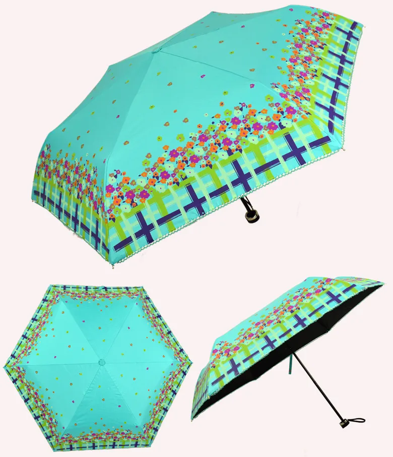 Купите 3 шт. 1 трехскладной 210 т понги 4 раза черное покрытие УФ защита