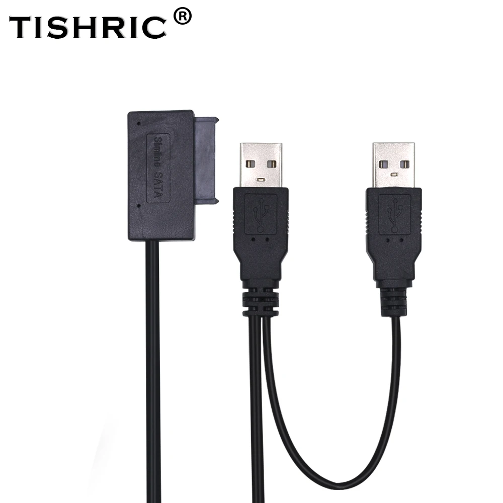 Кабель для жесткого диска TISHRIC SATA USB адаптер USB2.0 на 13PIN питание от кабеля