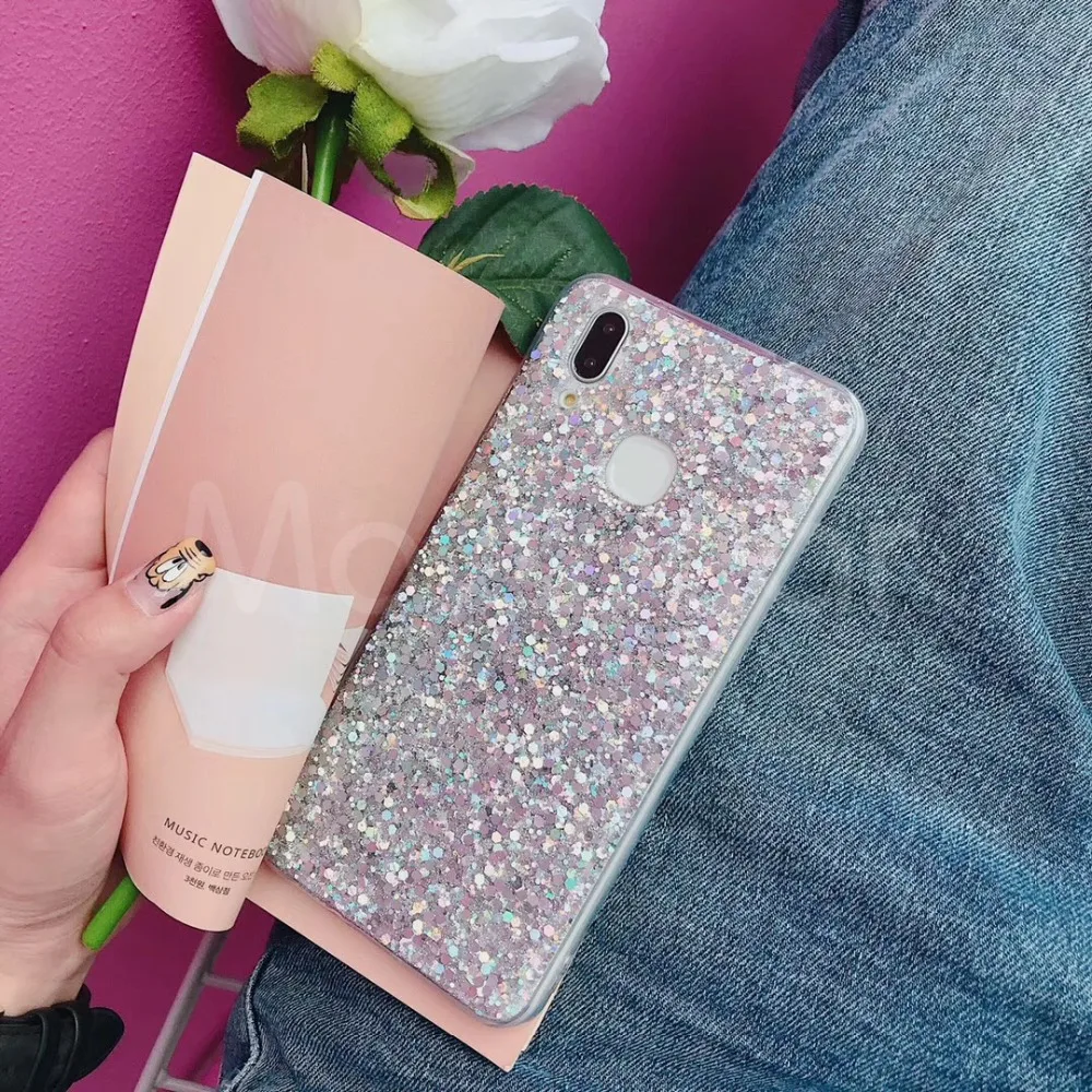 Bling Блестящий со стразами и пайетками чехол для телефона для huawei P Smart P20 Коврики 20 10 Pro P10 P8 P9 Lite Nova 2S 2i 3i Honor 9 10 чехол