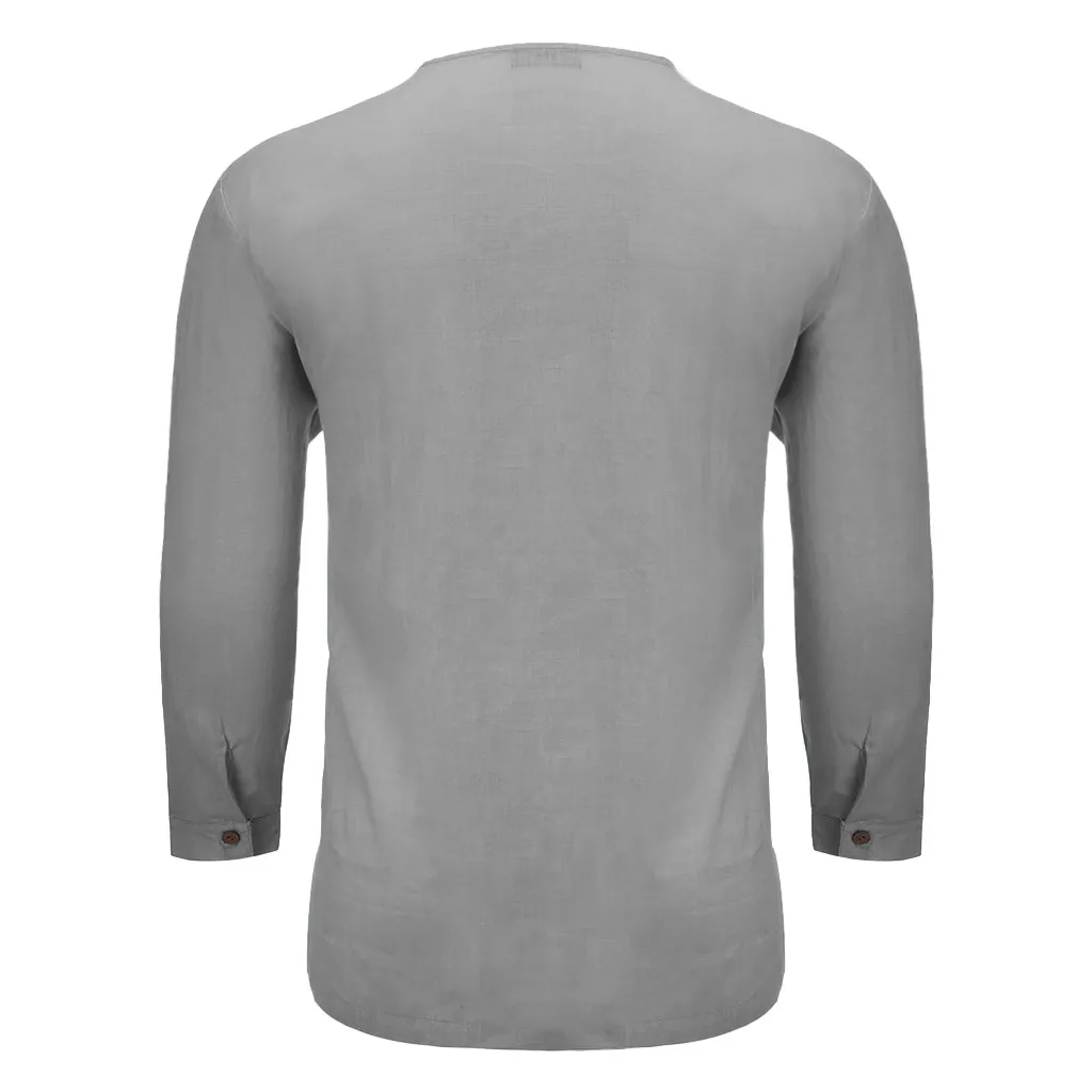 ISHOWTIENDA 2019 Новый стильный мужской летний новый топ из чистого хлопка и конопли