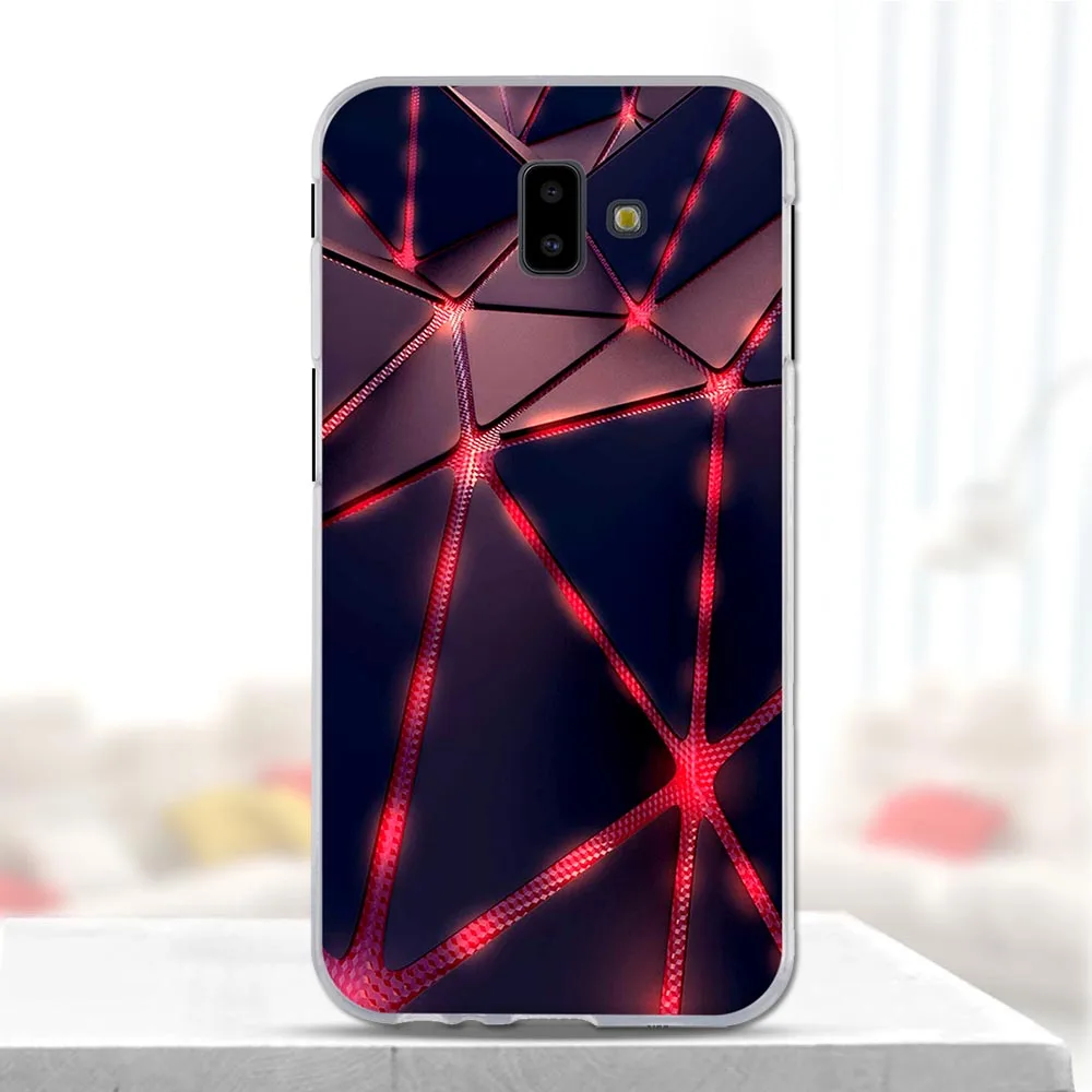 Чехол для Samsung Galaxy j6 Plus мягкий силиконовый 3D милый чехол защитные чехлы J610F