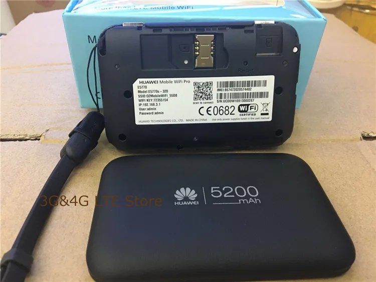 Открыл huawei E5770 4 г Мобильный Wi Fi Pro маршрутизатор 5200 мАч power bank PK AC790s E8377 E5377|3G/4G