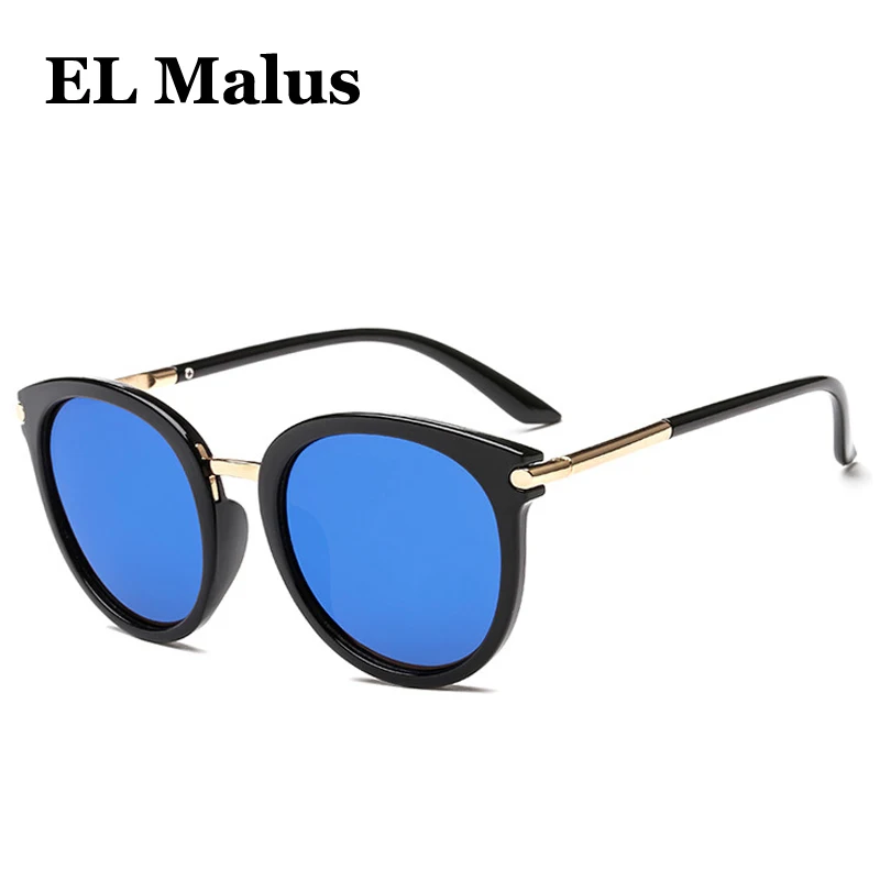 [EL Malus] 2019 круглый металлический Ретро рамка женские солнцезащитные очки