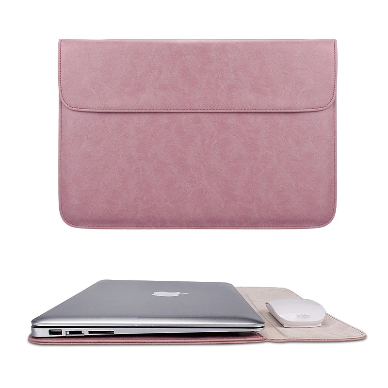 Мягкий чехол из искусственной кожи для ноутбука Macbook Air Pro 13 14 15 дюймов, сумка для ноутбука, чехол для планшета Xiami hp DELL lenovo