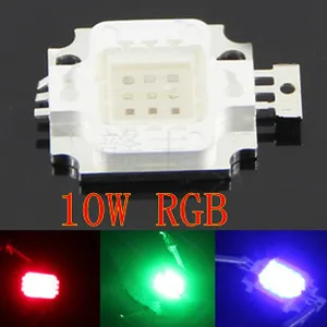 50 шт. 10 Вт светодиодный чип встроенные лампы высокой мощности 10 Вт RGB 300 мА RGB Красный 32mli синий 35mli gree 35mli LED RBG чип