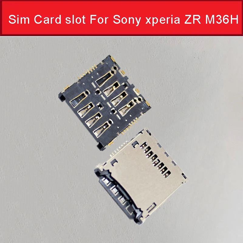 Оригинальный разъем для Sim карты Sony xperia ZR M36H M36i C5502 C5503 лоток карт m36h держатель