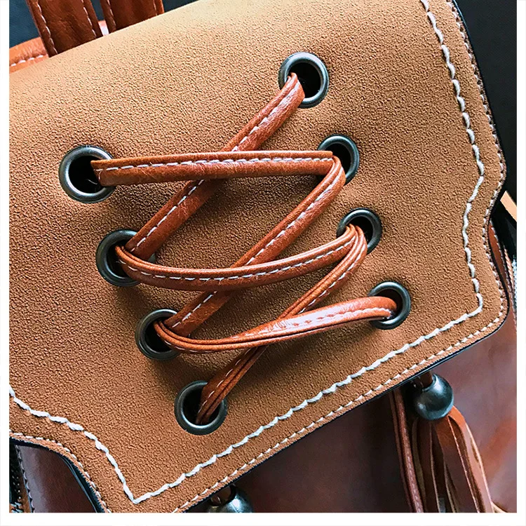 SEVJET женский рюкзак с кистями из искусственной кожи Mochilas дорожные школьные сумки