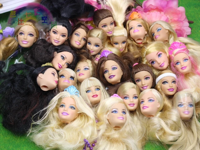Оригинальные головки для кукол Барби 5 шт. подарки на день рождения в разных