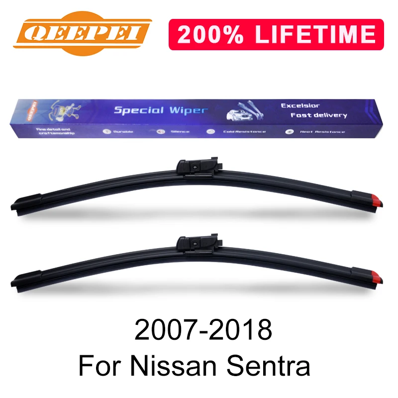 Сменная Щетка стеклоочистителя QEEPEI для Nissan Sentra 2007 2018 силиконовая резина