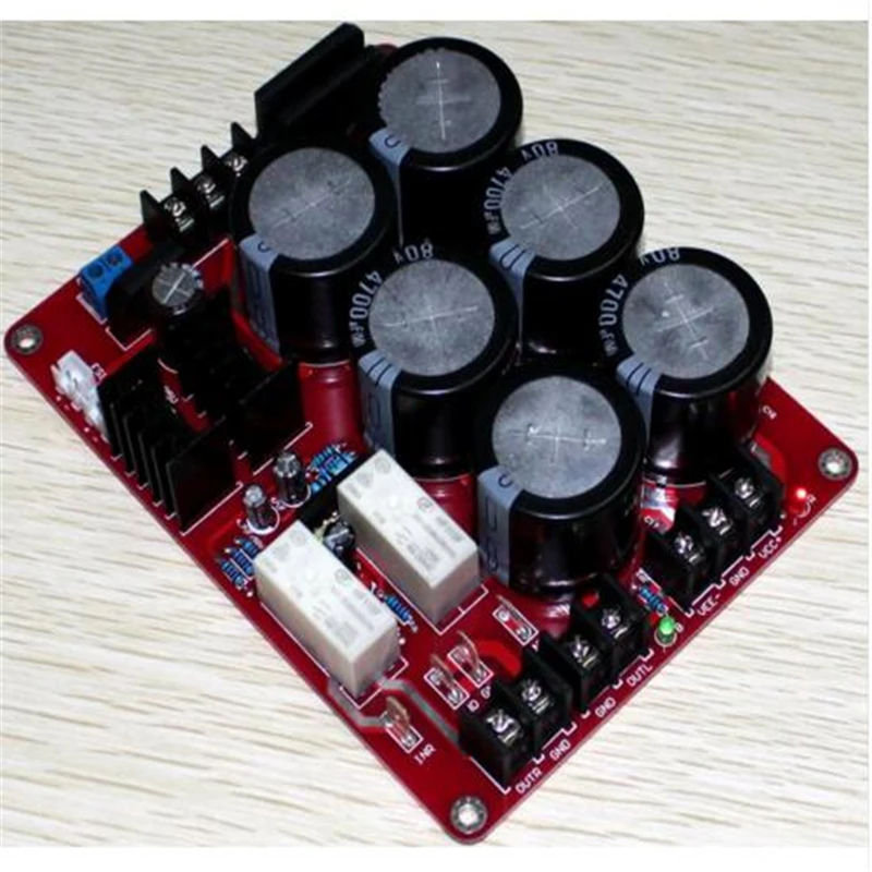 Конденсатор 6*4700 мкФ/80 в + C1237 IC 16A двойное реле защитная плата для фильтрации