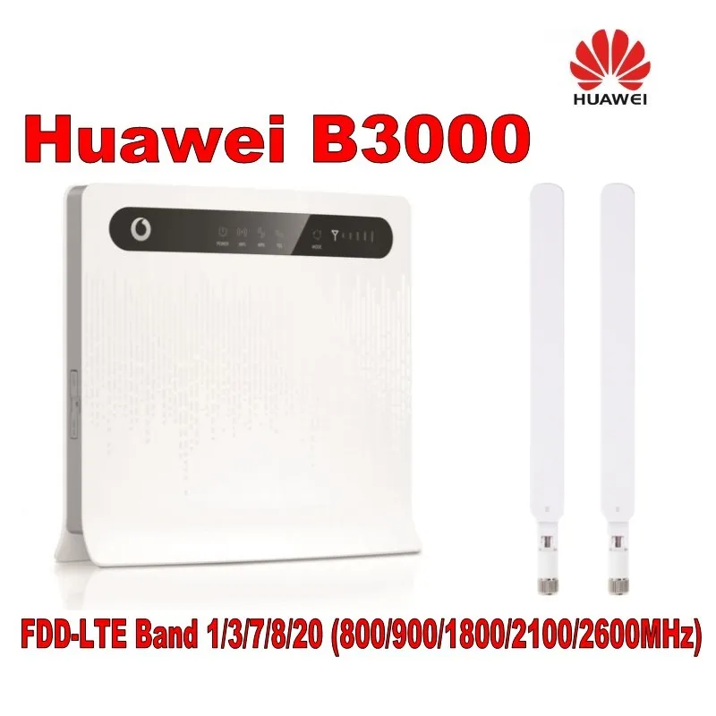 

Vodafone B3000 150 Мбит/с 4G LTE Cat4 CPE Wi-Fi роутер, такой же, как huawei B593s-22 LTE FDD800/900/1800/2100 МГц tdd2600 МГц