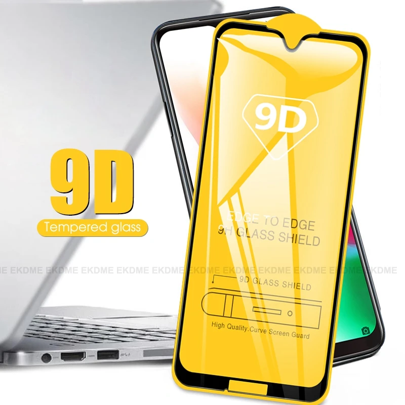 Защитное стекло 9D с полным покрытием для Moto G7 Power One Plus Play закаленное пленка P30 Note |