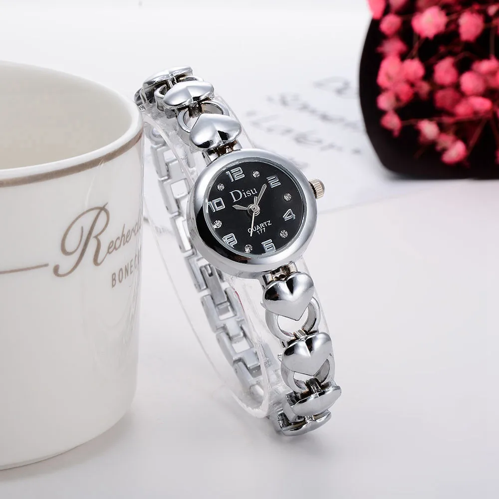 Disu Роскошные Кварцевые наручные часы Reloj Mujer модные женские ультра тонкий корпус