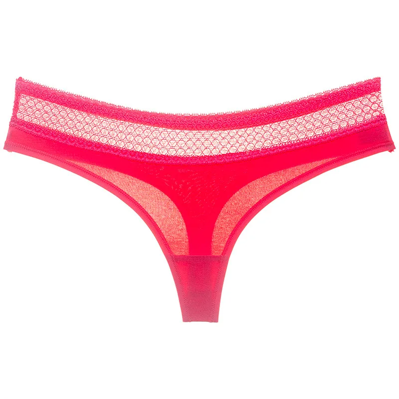 watermelon red SP& CITY модное кружевное сексуальное женское нижнее белье, женские бесшовные трусы, хлопковые открытые трусики, сексуальные стринги, женское нижнее белье - Цвет: watermelon red