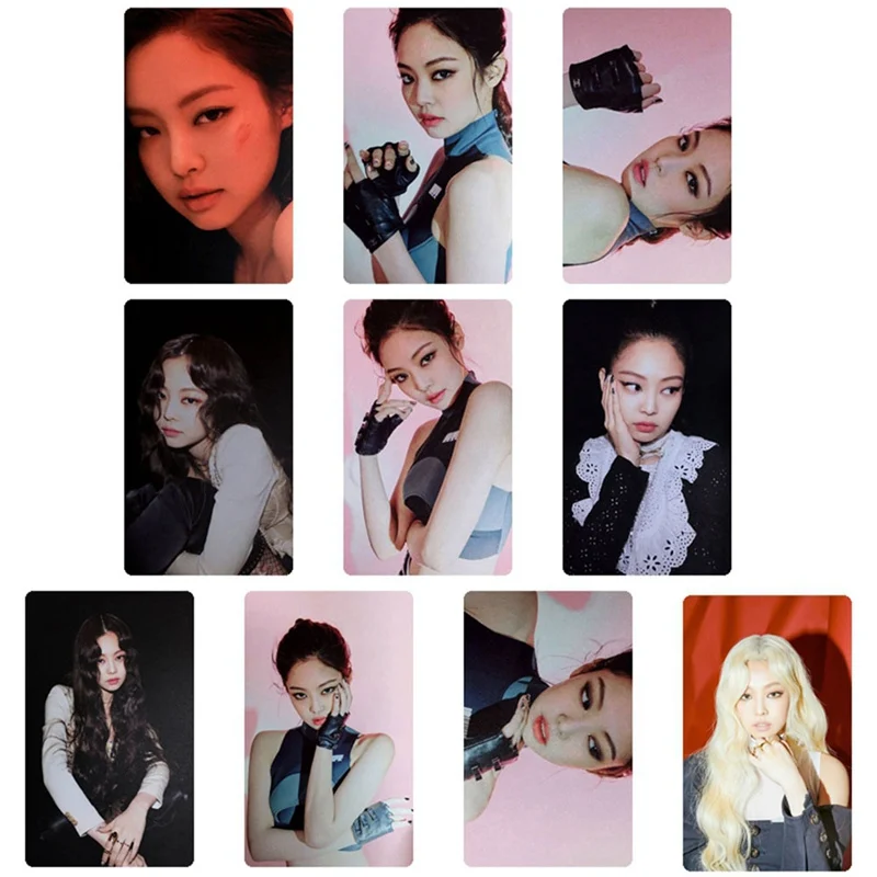 10 шт./компл. Kpop Blackpink убить любовь фото stikcy карты Дженни Lisa Фотокарта Стикеры альбом с украшением в виде кристаллов карты Стикеры