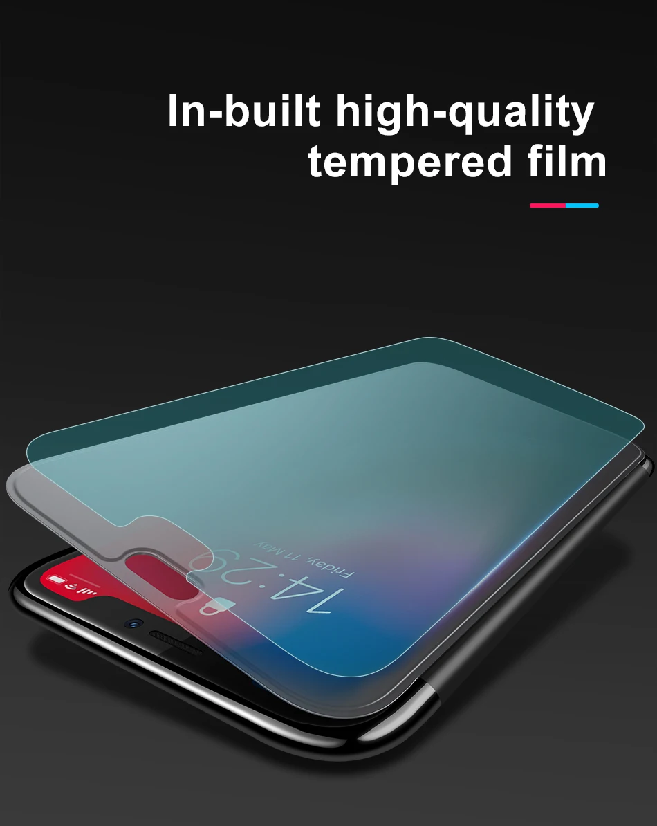 Роскошный чехол Baseus для iPhone XS Max, XR, X, S, R, Xsmax, защитный чехол из закаленного стекла для iPhone X, Max, Fundas