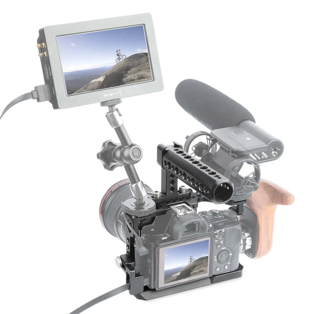 SmallRig A7 аксессуары для камеры установка клеть комплект для Sony A7/A7S/A7R с верхней ручкой и HDMI Кабельный зажим 2010